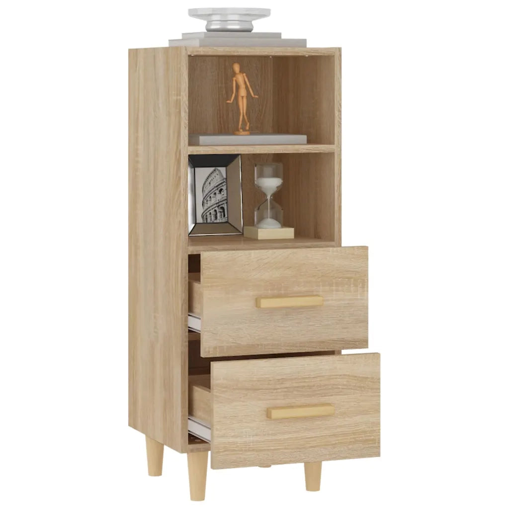 Credenza Rovere Sonoma 34,5x34x90 cm in Legno Multistrato cod mxl 9656