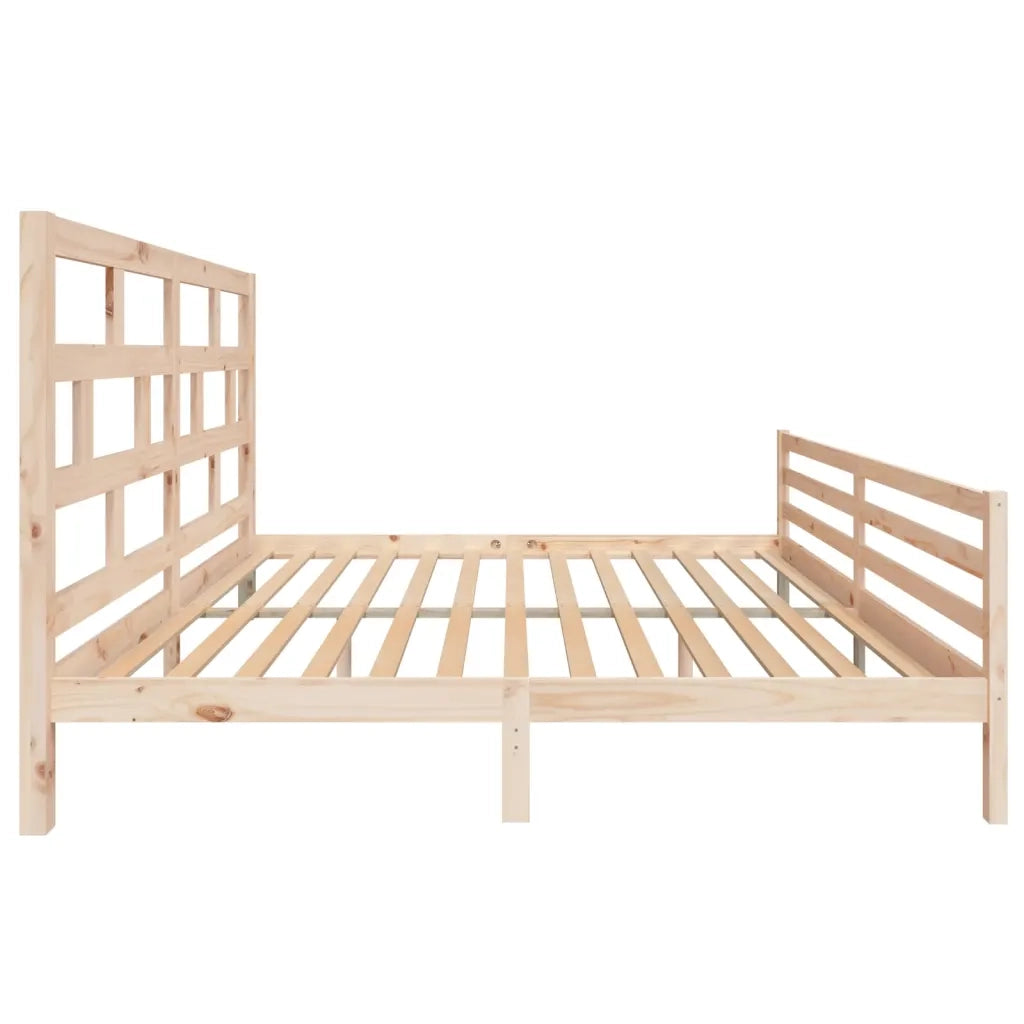 Giroletto-Struttura Letto in Legno Massello di Pino 200x200 cm 346934