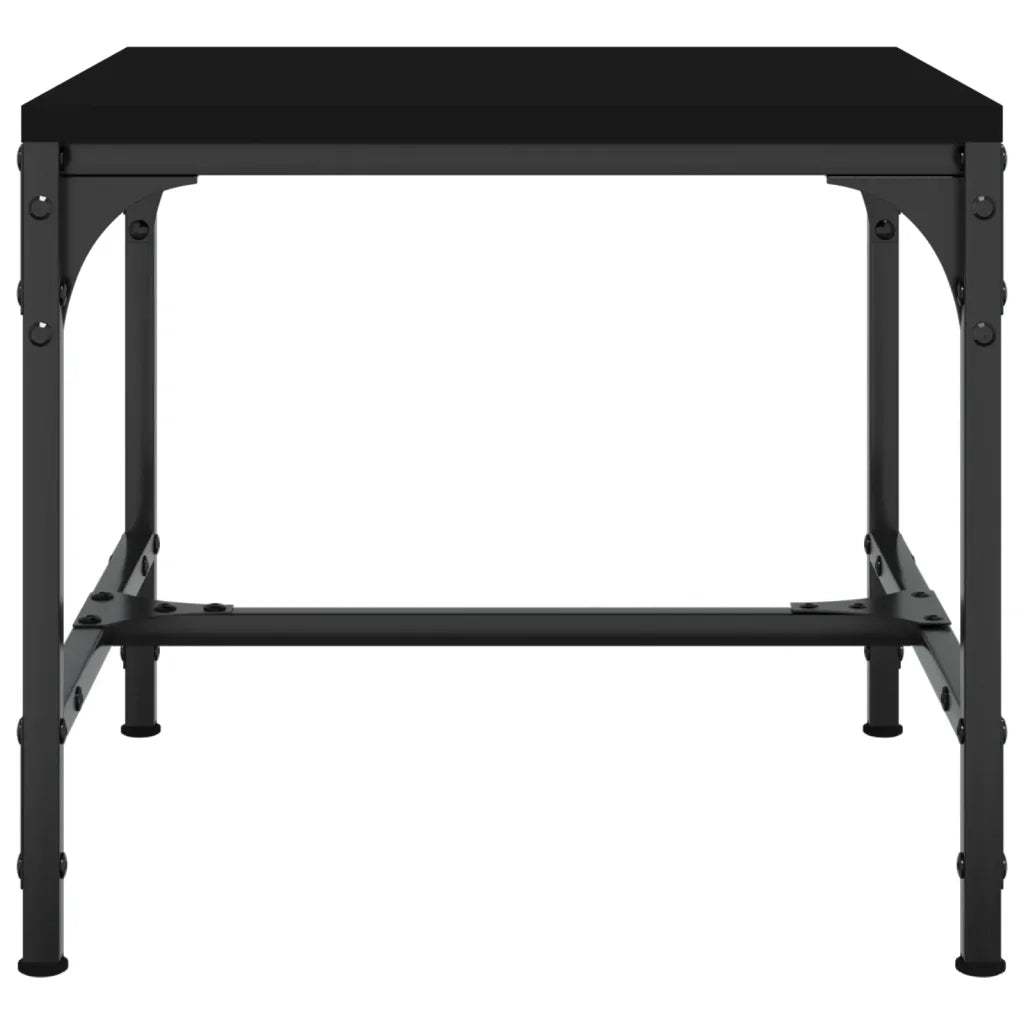 Tavolini 2pz Nero 40x40x35 cm in Legno Multistrato 819403