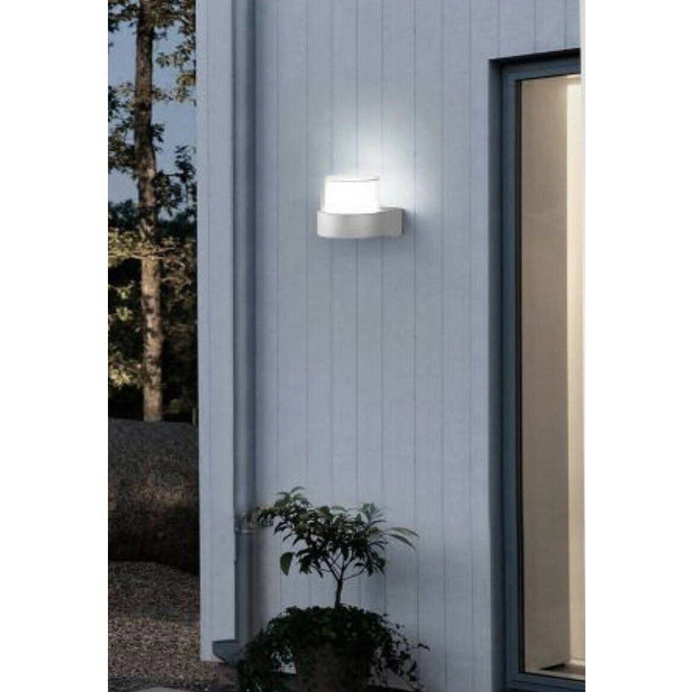 Trade Shop - Applique Moderna A Led Grigio Esterno Da Parete 7 W Luce 6500k 3000k 4000k Es57 -