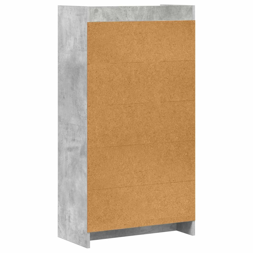 Libreria Grigio Concretè 59 x 30 x 111 cm Legno ingegnerizzato 8011286