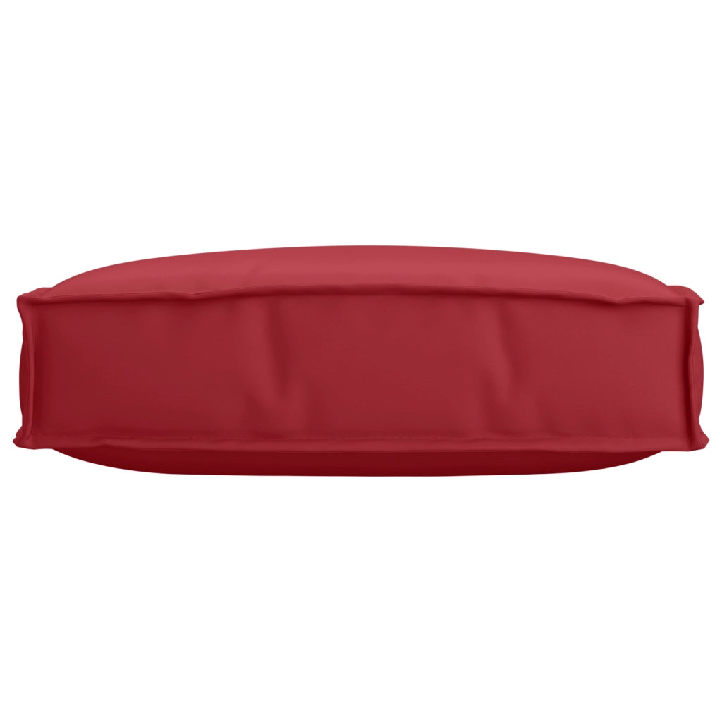 Cuscino per Pallet per Seduta Rosso Borgogna 60x60x12 cm Tessuto Oxford