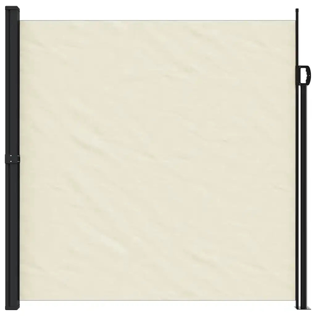 Tenda da Sole Laterale Retrattile-Tenda parasole per balcone per giardino Crema 200x600 cm 768493