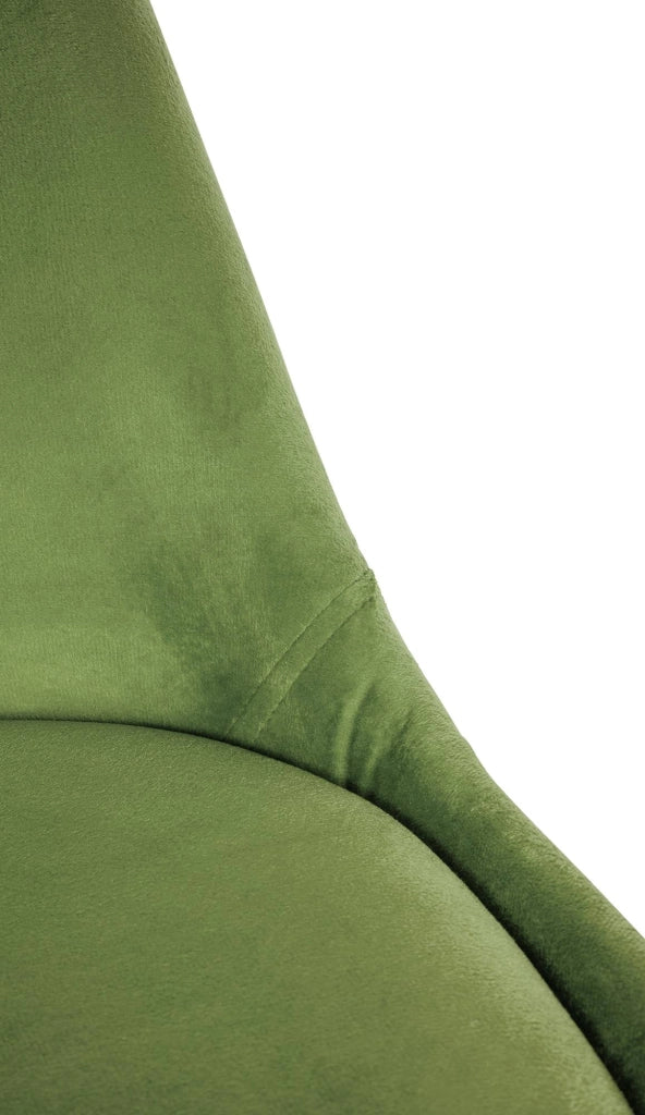 Sedia Sofia Velvet Verde chiaro,natura (rotondo)