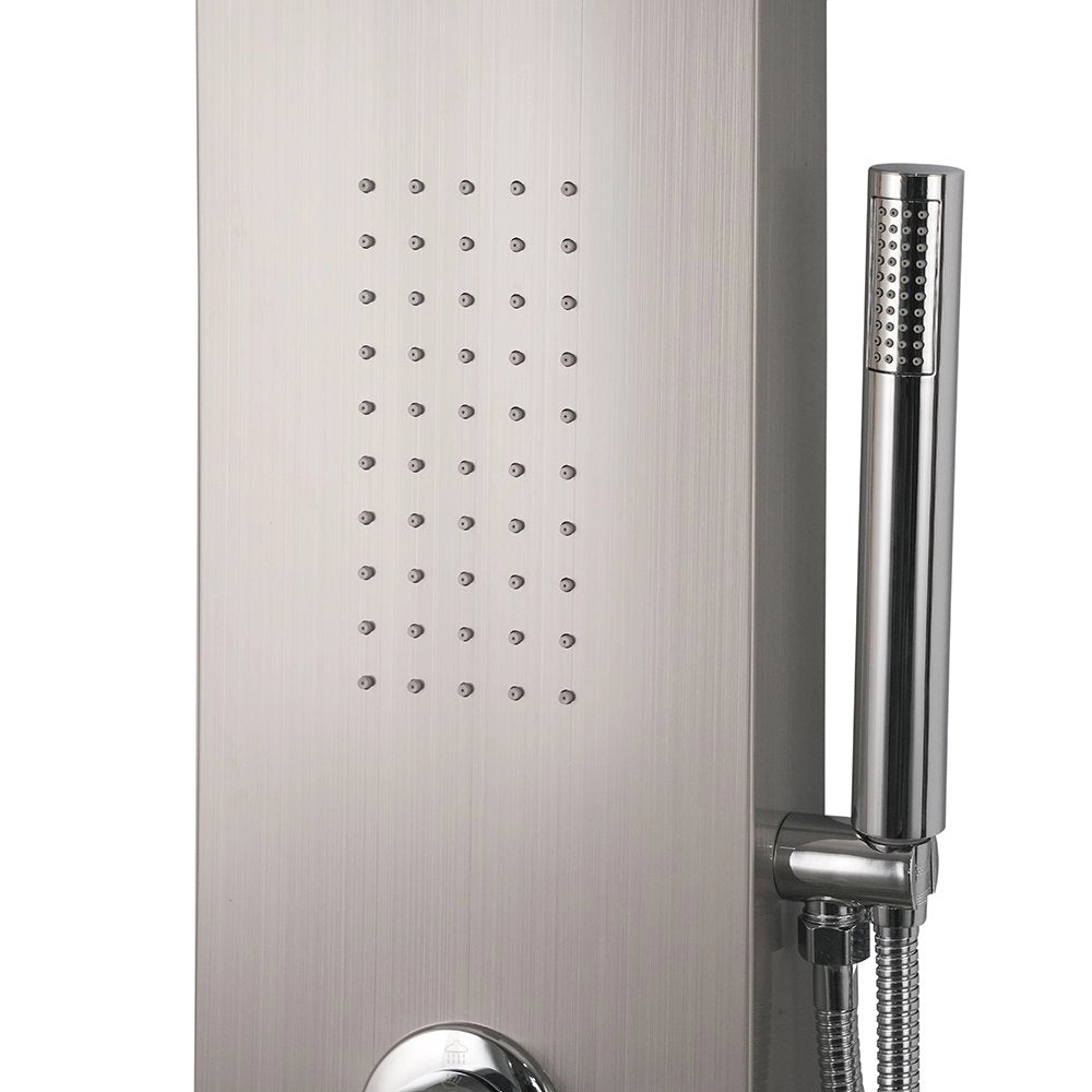 Colonna doccia pannello idromassaggio effetto cascata YH8125 RIO - Satinato