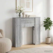 Cornice per camino Sonoma grigio 93 x 20 x 89 cm 8006630