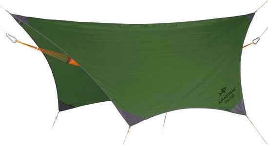 Tenda Ultra-Light per Viaggiatori Resistente 340 x 280 cm Peso Netto 800 gram in Verde