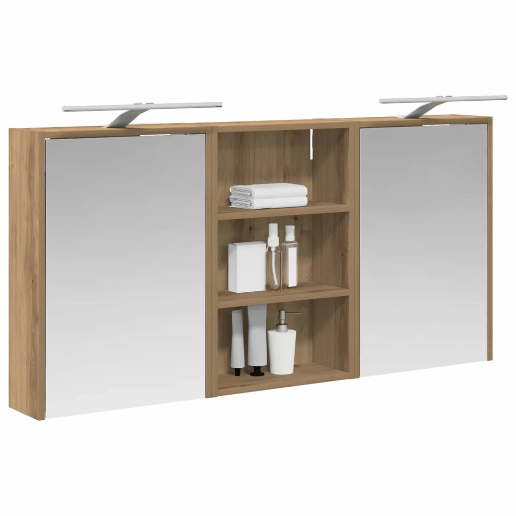 Set di Armadi da Bagno con lo scaffale 3 pcs 126 x 16 x 62.5 cm 3403839