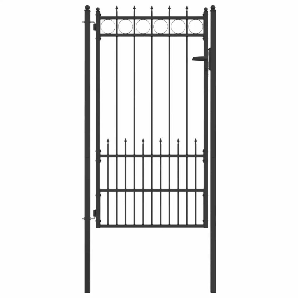 Cancello per recinzione HORST Acciaio Nero Bloccabile 42034072