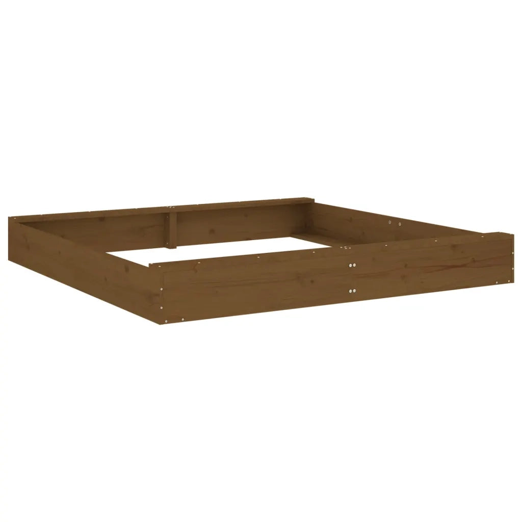 Sabbiera con Sedute Ambra Quadrata in Legno Massello di Pino 825040
