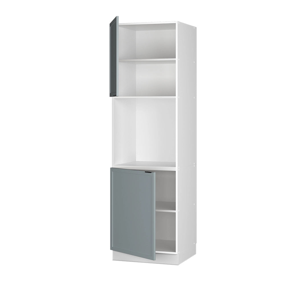 Vicco Mobile per forno da incasso Blu-grigio chiaro 60 cm con ripiano aperto