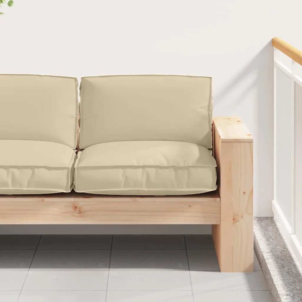 Cuscino Beige 80 x 80 x 12 cm Tessuto Oxford 42001511