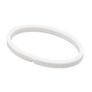Trade Shop - Set Anelli Gancio In Plastica Per Tenda Doccia Box Bagno Bianchi 31 X 53 Mm 87351 -