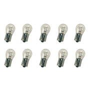10x Lampade Alogene S25 PY21W 12V BAU15S Trasparenti Piedi Storti Auto