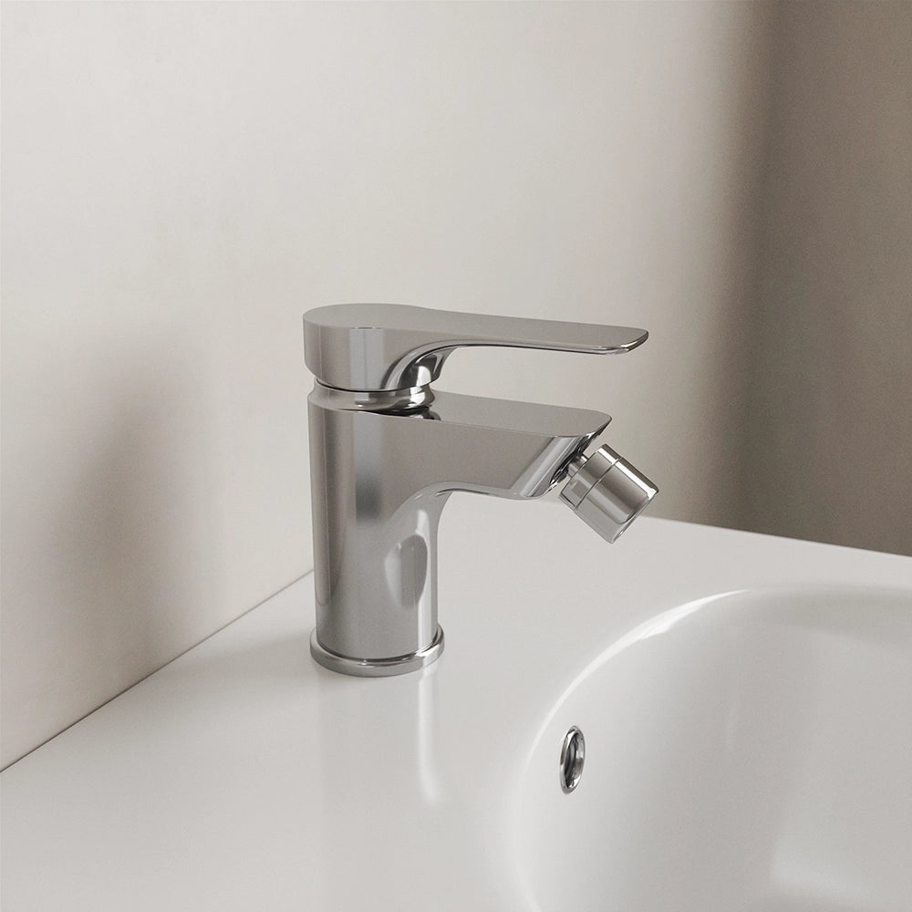 Set miscelatore lavabo ad incasso e bidet senza scarico cromato | Mia