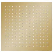 Testa Doccia a Pioggia in Acciaio Inox 25x25 cm Quadrata Oro CFW1750292