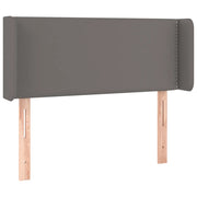 Testiera | Testata ad Orecchio Grigio 83x16x78/88 cm in Similpelle