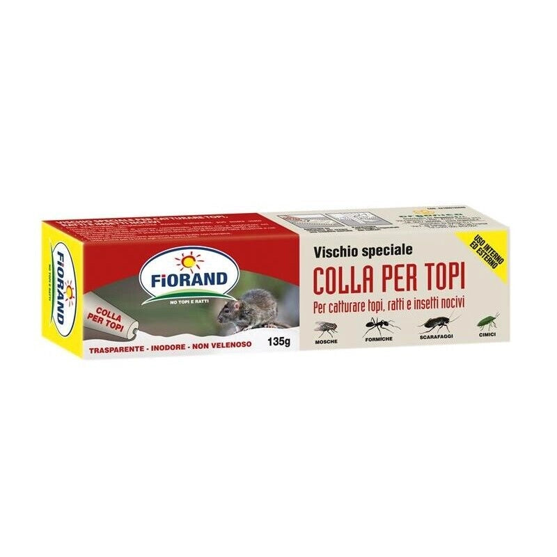 FIORAND TUBO DI COLLA PER TOPI RATTI INSETTI NOCIVI 135 GR