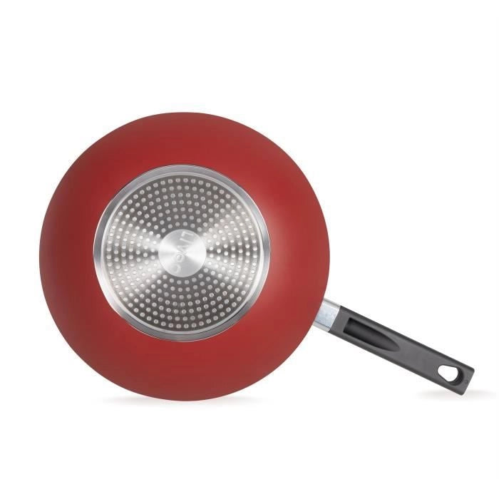 Premier Chef - Wok 32 cm - LIVOO - MEP156R - Antiaderente senza PFOA né PFOS - Manico in silicone - Tutti i piani cottura, inclusa l'induzione