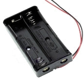 Portapile per 2 batterie 18650