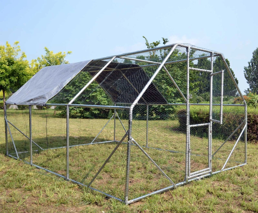 Recinto da giardino XXL di 4x3x2 metri con porta e tettoia impermeabile resistente ai raggi UV