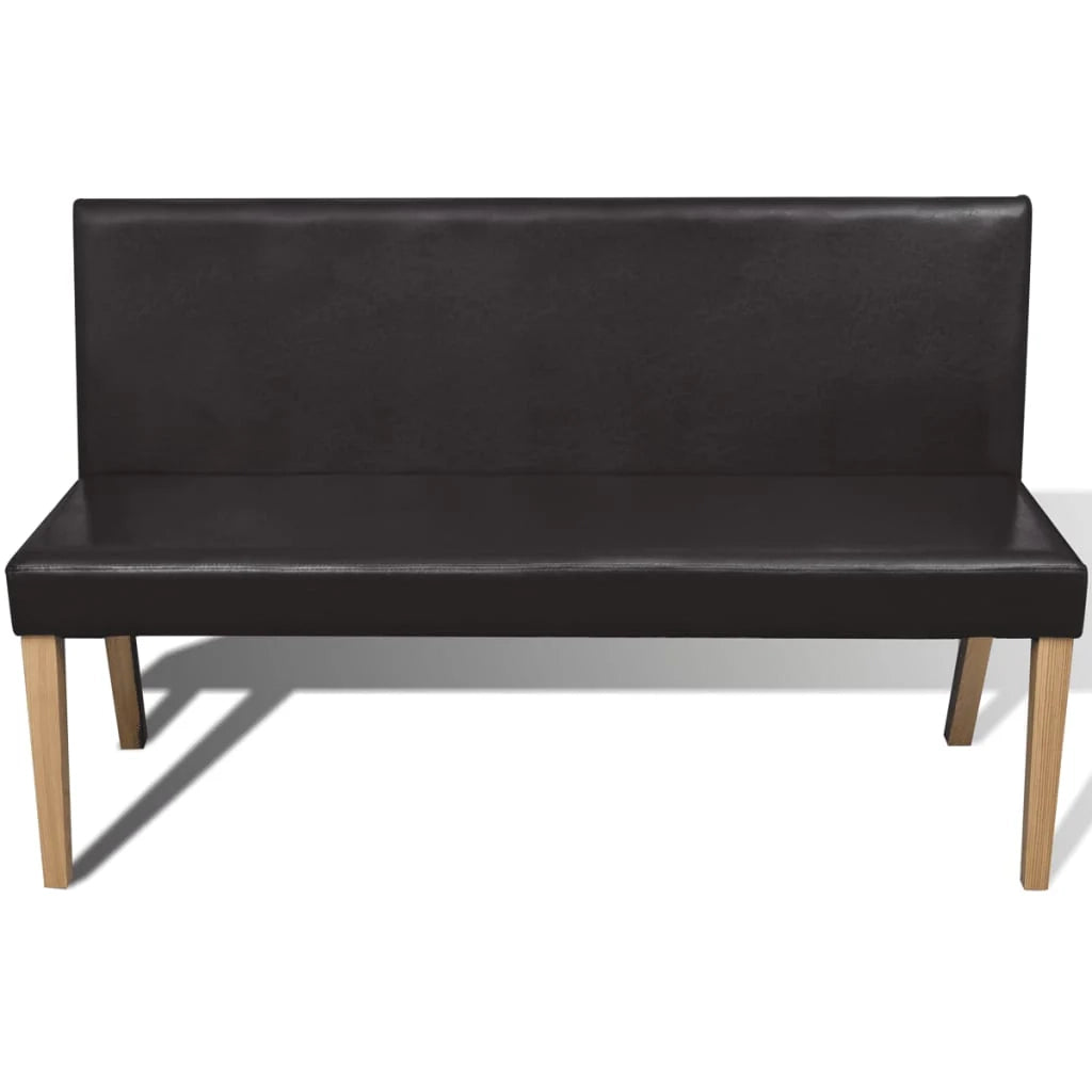 Panca/panca 139,5 cm materiale sintetico marrone scuro 02_0010910