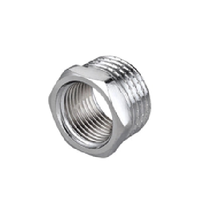 RIDUZIONE ESAGONALE MF IN OTTONE CROMO IBP- 1/2 x 1/4- IBP- pezzi 10
