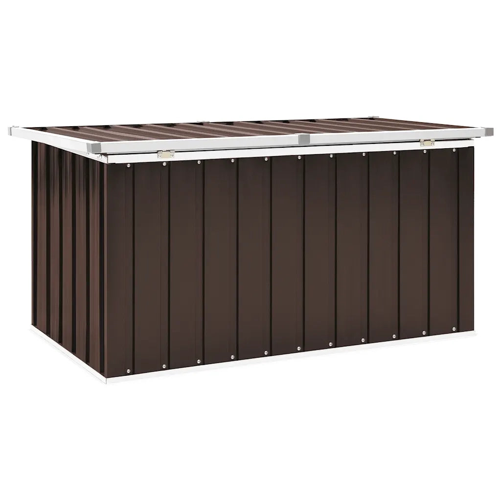 Baule da giardino marrone 129x67x65 cm CFW4592156
