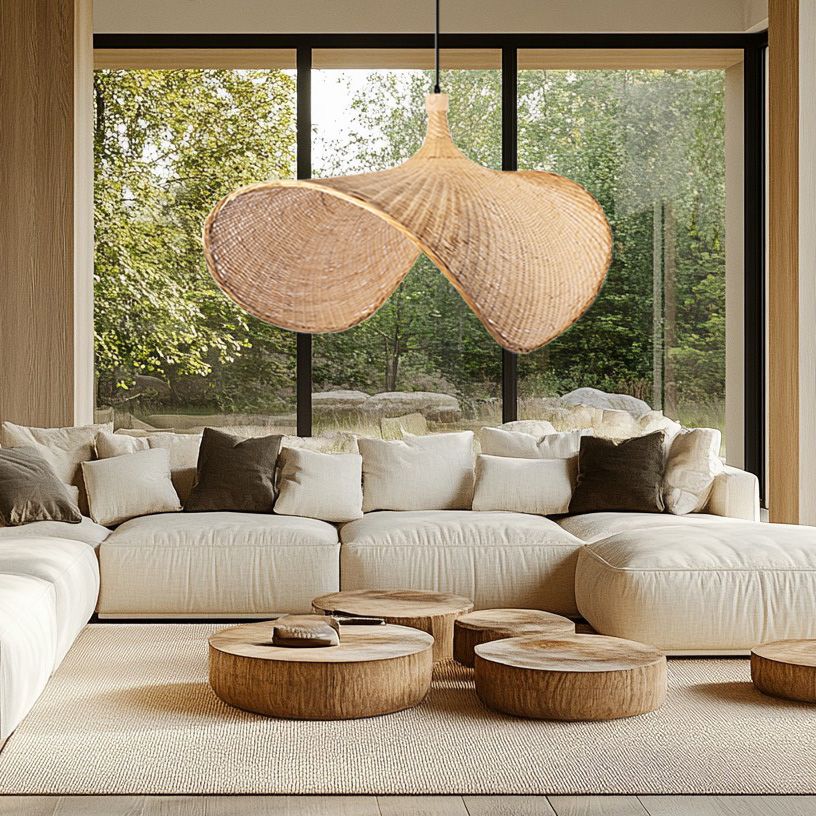 Lampada Da Soffitto Bamboo APP1641-1CP 50cm