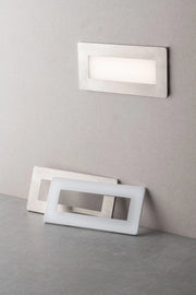 Faretto Segnapasso Incasso 506 LED 5W 650LM Luce CCT Doppia Placca Bianca Nikel IP65