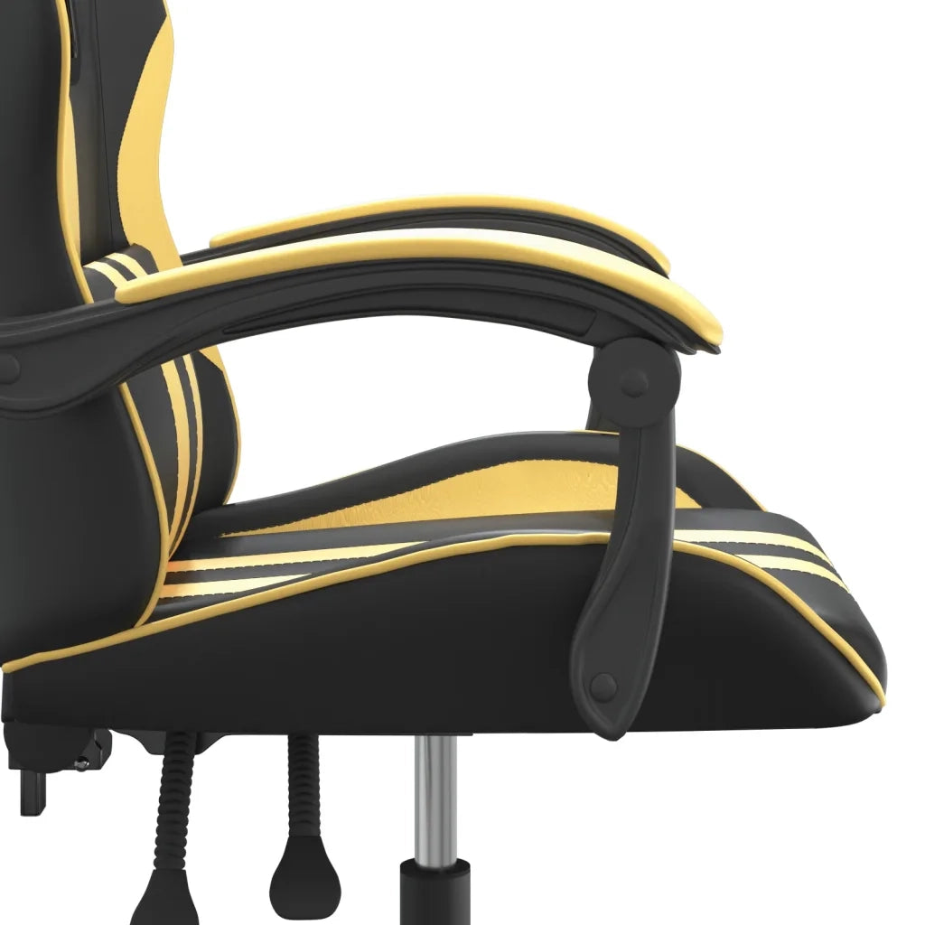 Sedia da Gaming Nera e Oro in Similpelle cod mxl 58694