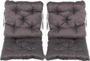Set di 2 cuscini per pavimento - confortevoli - grigio - 50 x 98 cm