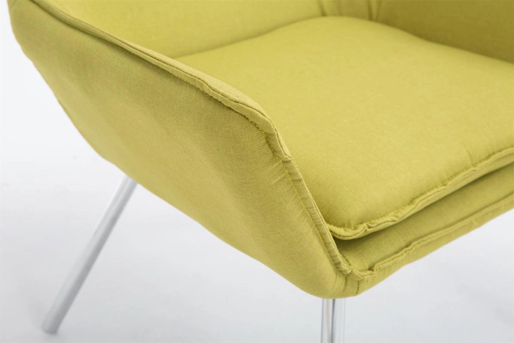 Poltroncina lounge Caracas in tessuto verde