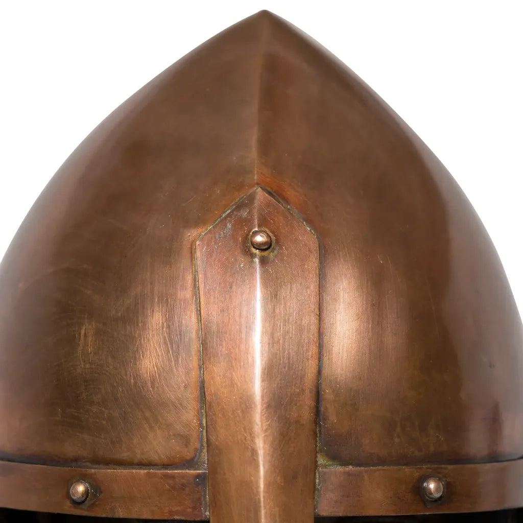 Elmo da Cavaliere Medievale Antico Replica LARP Rame in Acciaio CFW4268513