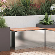 Panchina da giardino Argento 80 x 40 x 43 cm