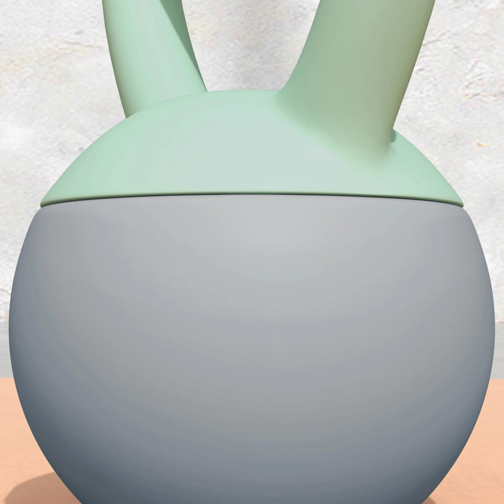 Kettlebell Pesa Rusa 6 kg ¨C zephmum ¨C 19x19x28 cm Verde e Grigio