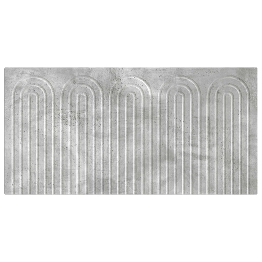 Testiera da Muro ALKMAAR Grigio Cemento Legno ingegnerizzato 896318
