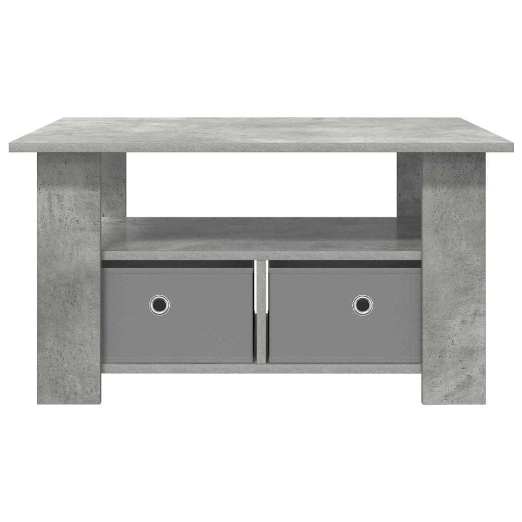 Tavolino da salotto con cassetto Grigio cemento 77 x 55 x 42 cm