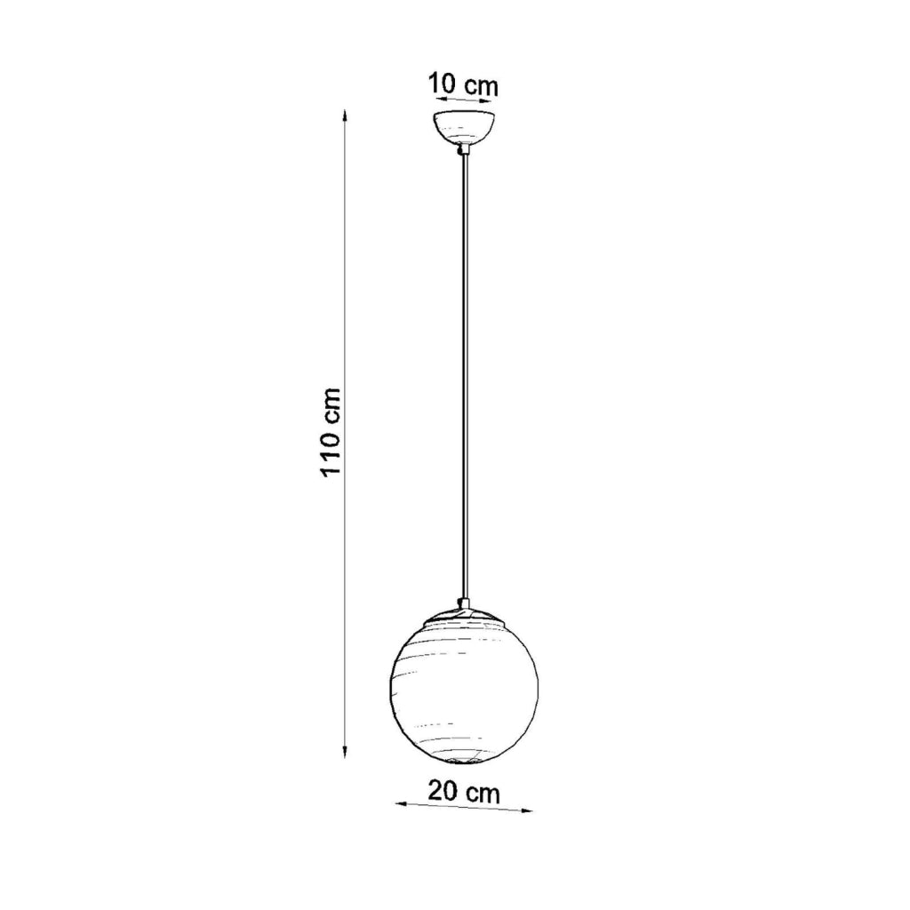 Lampada a sospensione Franco 20 oro Pure Lume E27