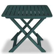 Set da Bistrot 3 pz Pieghevole in Plastica Verde 43582