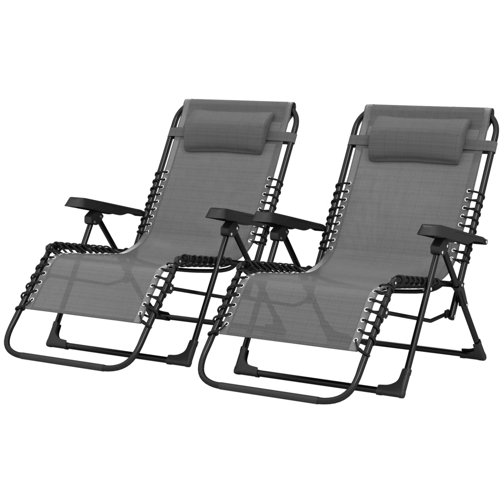 Lettino prendisole pieghevole ¨C zephmum ¨C grigio 90x65x112 cm