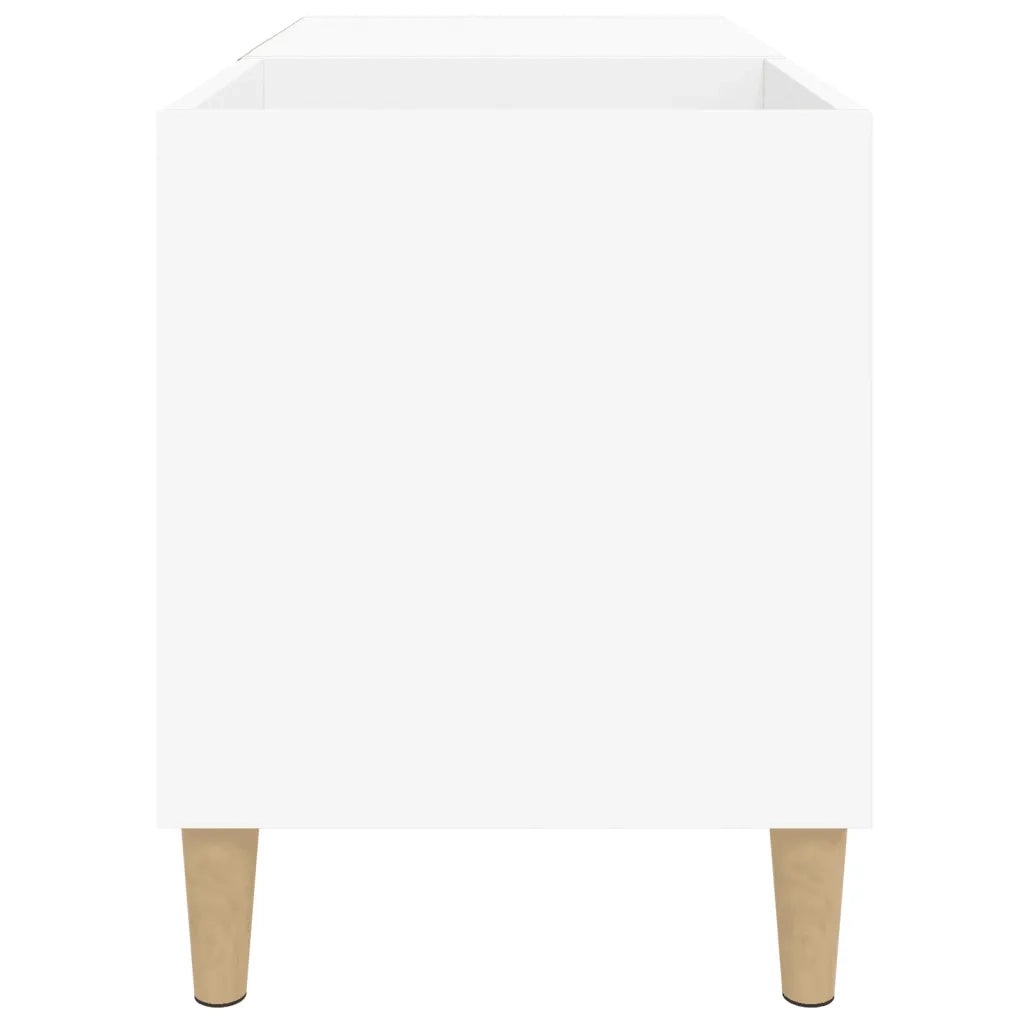 Mobile Porta Dischi Bianco 84,5x38x48 cm in Legno Multistrato 831941