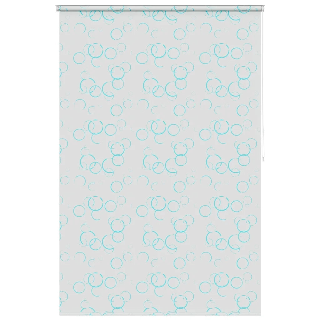 Tenda a Rullo per Doccia 140x240 cm con Motivo a Bolle 142868