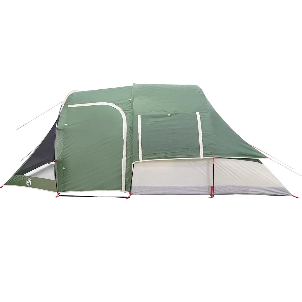 Tenda da Campeggio a Tunnel per 4 Persone Verde Impermeabile 94743