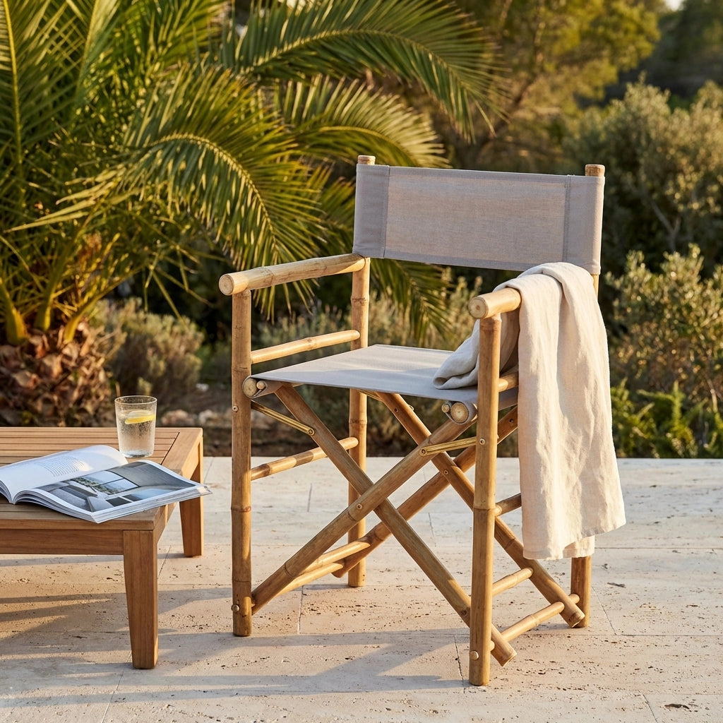 Sedia regista in bamboo pieghevole - BAMBOO