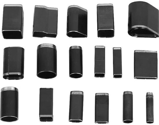Kit di punzoni multifunzionali 18 pezzi - punzoni circolari/quadrati/ovali - resistenti - adatti per cover per smartphone - kit di punzoni in pelle - punzone
