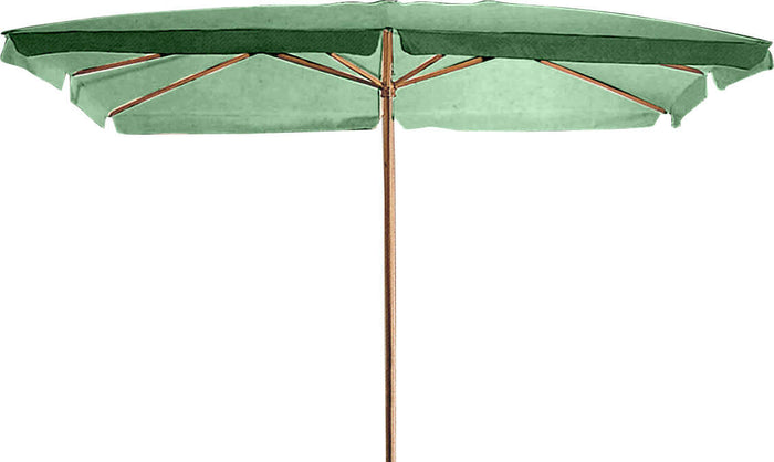 Ombrellone da Giardino 2x3 m Palo Ø48 mm in Legno Bauer Verde