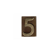 Numero Civico Ottone Bronzato 4 60X80