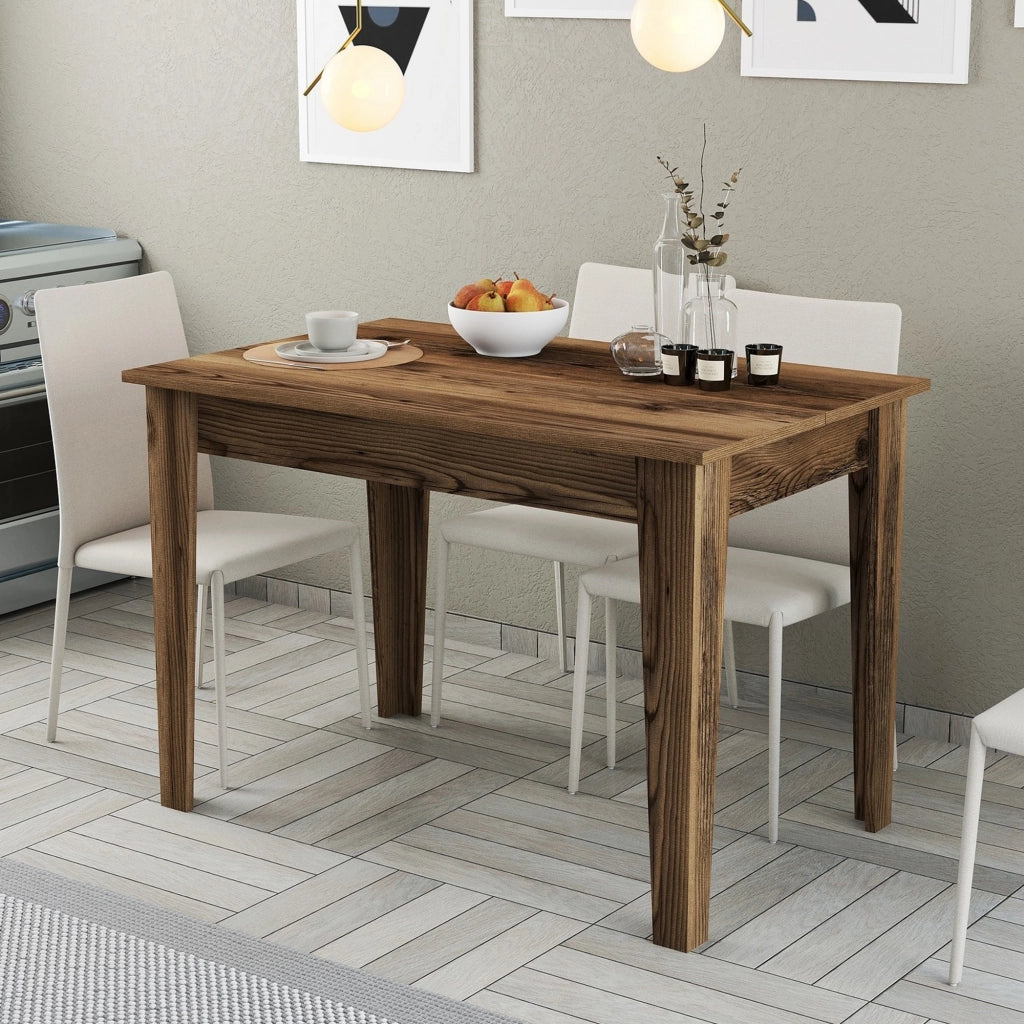 Fosciana, Tavolo Fisso 6 Posti, 110x72x75h cm Marrone Noce