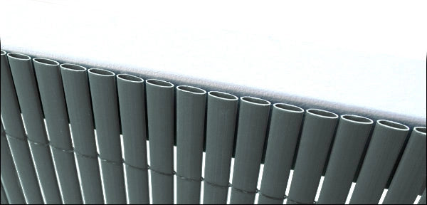 Frangivista a Tappetino Hidden in PVC Schermatura Esterna 90x300 cm Grigio [neu.haus]